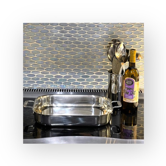 All Clad ★ Stainless Lasagna Baking Pan ★ Polished Stainless Steel ★ Near New ★ - Picture 4 of 16